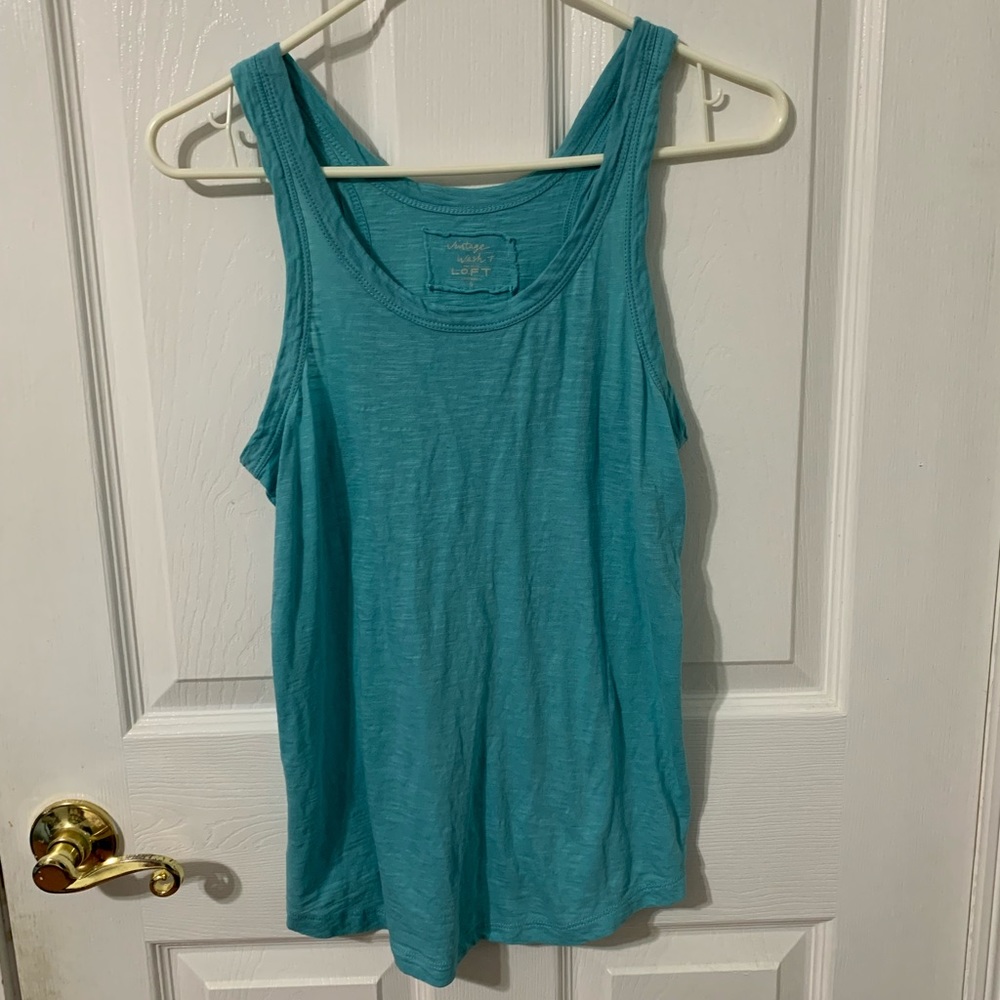 Light Blue Vintage Wash Tank Top